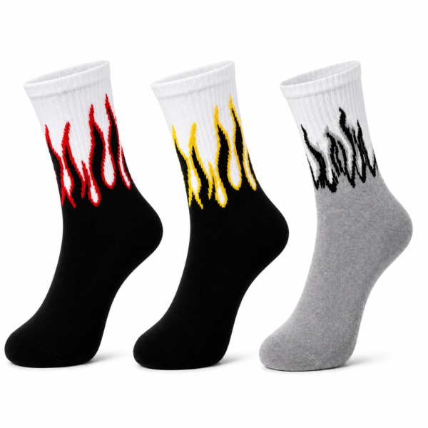 Monochrome Blaze Socks Pack (3 Pairs)