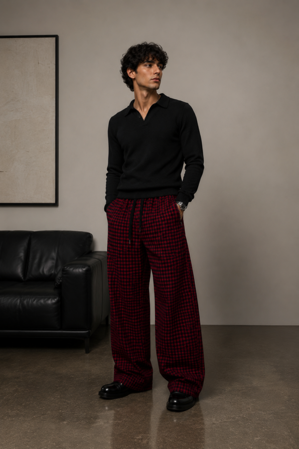 IMG_0530 Red Check Baggy Lounge Pants – Limited Edition