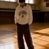 Maroon Varsity Stripe Track Pants