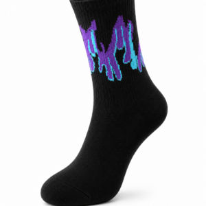 Phantom Flame Socks – Black & Purple | Special Edition