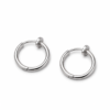 Dual Tone Removable Hoop Earrings