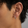 Dual Tone Removable Hoop Earrings