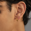 Dual Tone Removable Hoop Earrings