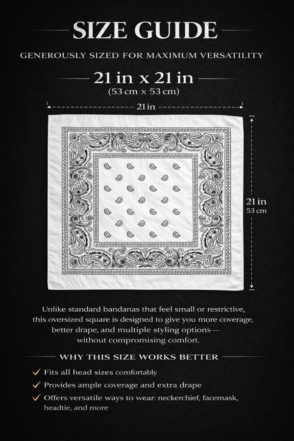 IMG_0959 Obsidian Bandana – Premium Cotton Paisley Bandana (Black)